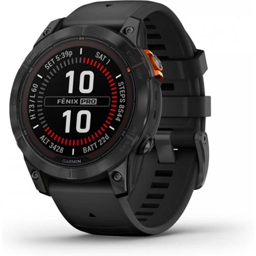 Garmin® fēnix® 7 pro - solar edition slate gray con cinturino black