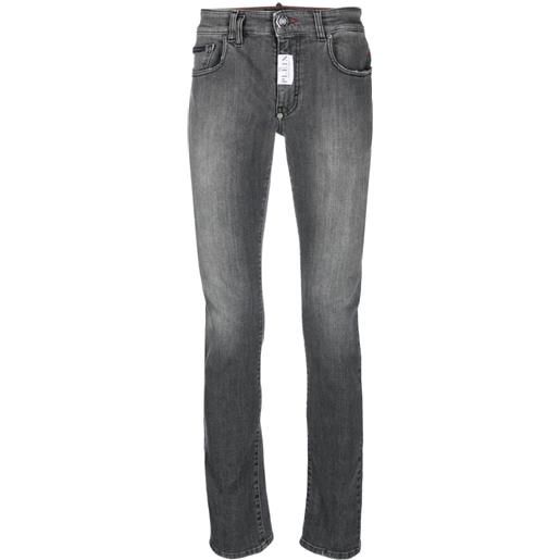 Philipp Plein jeans con applicazione - grigio