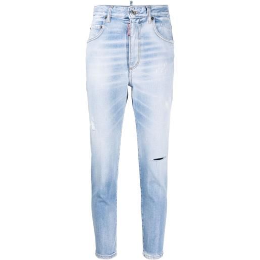 Dsquared2 jeans jennifer crop skinny - blu