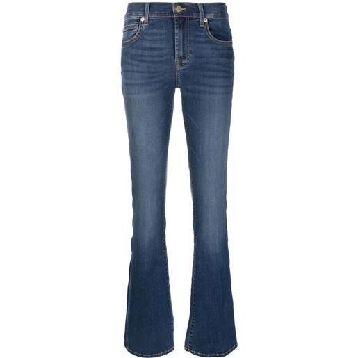 7 For All Mankind jeans svasati con vita media - blu