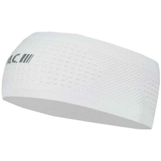 Pac recycled seamless mesh headband clear white band