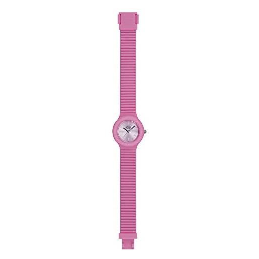 HIP HOP orologio donna starry quadrante mono-colore rosa movimento solo tempo - 3h quarzo e cinturino silicone rosa hwu1024