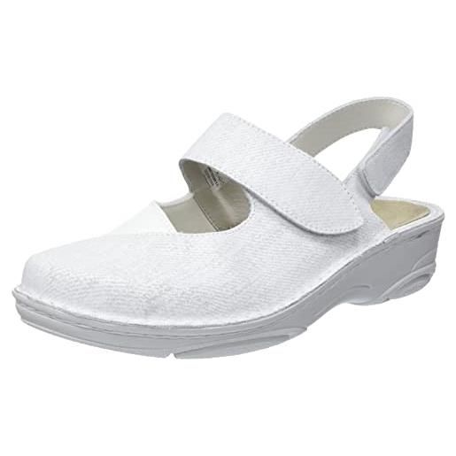 Berkemann helene, sandali a punta chiusa donna, bianco (weiß 130), 42 eu