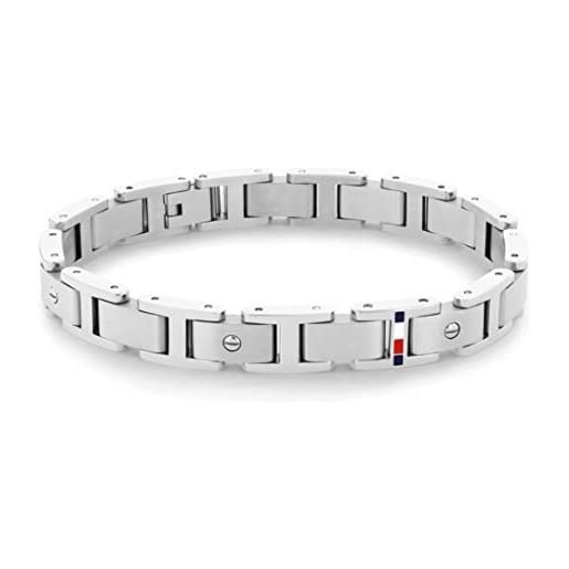 Tommy Hilfiger jewelry braccialetto a maglie da uomo in acciaio inossidabile - 2790393