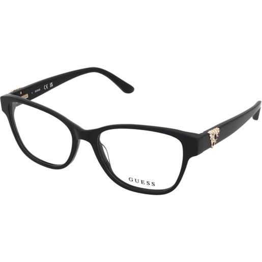 Guess gu2854-s 001 | occhiali da vista graduati | prova online | plastica | quadrati | nero | adrialenti