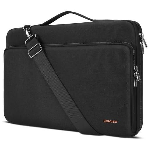 DOMISO 17.3 pollici custodia borsa impermeabile notebook portatile borsa sleeve custodia pc portatile compatibile con hp pavilion 17/hp envy 17/hp 17/dell/msi/lenovo idea. Pad 321, nero