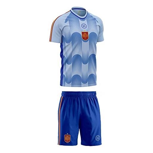 smartketing minikit per bambini della seconda squadra di calcio spagnola pedri 10, mini kit gioventù unisex, blu, 4