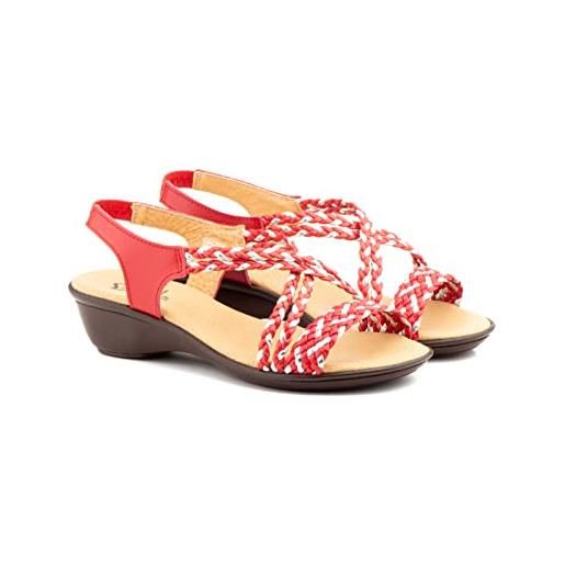 NOESLOMISMO BY DILEMA non è la stessa calzature donna spring/summer 2023 sandalo zeppa. Colore, bianco, 37 eu