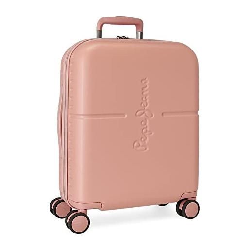 Pepe Jeans highlight valigia da cabina, 40 x 55 x 20 cm, rosa, 40x55x20 cms, valigia da cabina