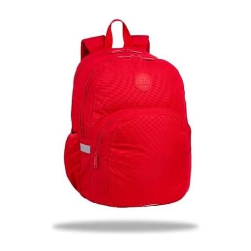 Coolpack f059642, zaino per la scuola rider red, red