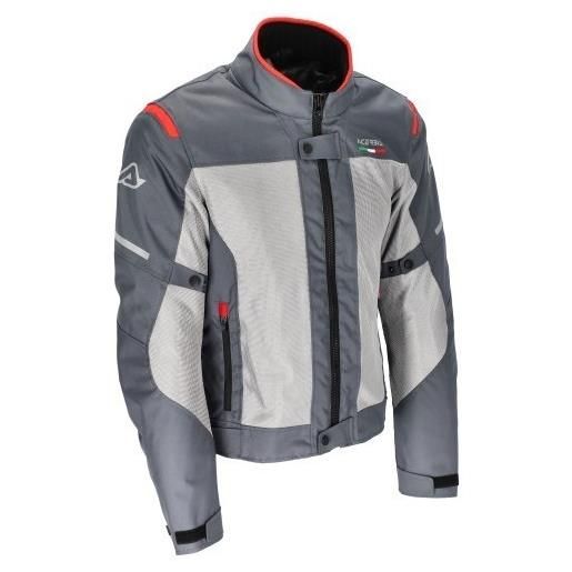 ACERBIS giacca ce on road ruby waterproof grigio rosso - ACERBIS 2xl