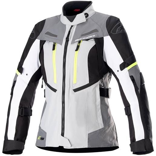 Giacca da moto Ring Tex Bianco/Bianco/Rosso Neon