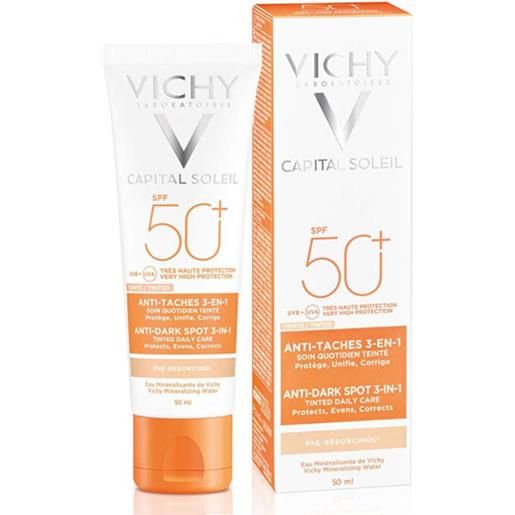 VICHY (L'Oreal Italia SpA) vichy capital soleil trattamento 3 in 1 anti-macchie spf50+ 50ml