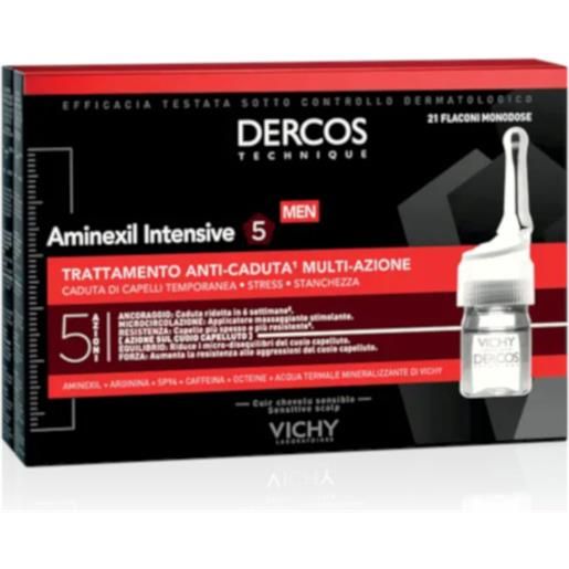 VICHY (L'Oreal Italia SpA) dercos aminexil intensive 5 uomo da 21 fiale anticaduta