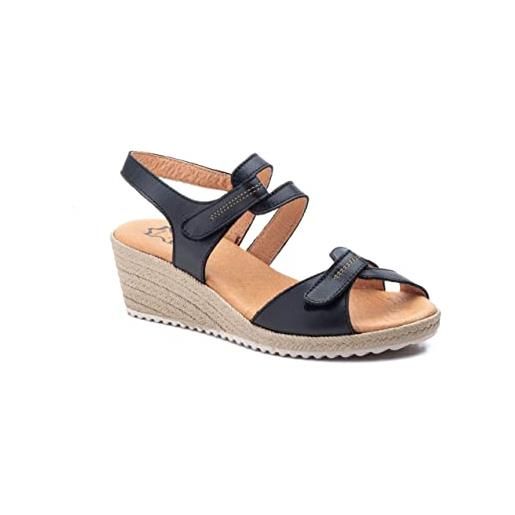 NOESLOMISMO BY DILEMA non è la stessa calzature donna spring/summer 2023 sandalo zeppa. Colore nero taglia 41, nero , 41 eu