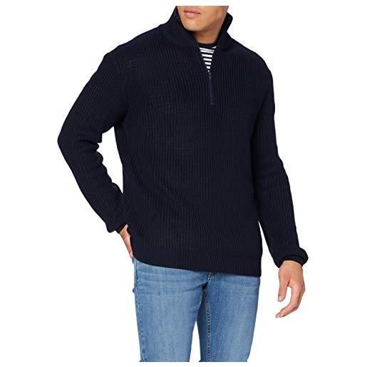 Brandit forze armate troyer nuovo bw pullover con cerniera lampo marino maglia dolcevita pullover, taglia: 5xl, colore: antracite