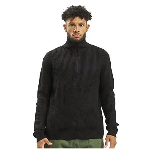 Brandit Brandit marine pullover troyer, maglione uomo, nero (black), xl 54