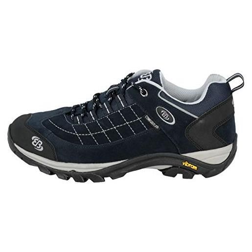 Brütting mount crillon low, scarpe da trekking e outdoor uomo, blu (marino/grigio), 36 eu