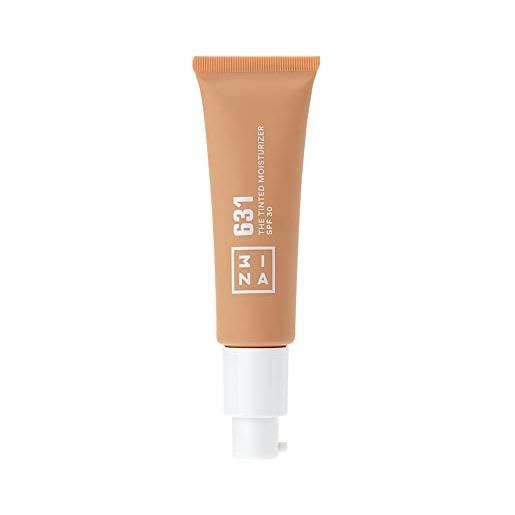 3ina makeup - the tinted moisturizer spf30 631 - bb cream beige sole - fondotinta idratante con acido ialuronico e protezione solare spf 30 - crema colorata viso - vegan - cruelty free