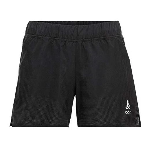 Odlo 2-in-1-shorts millennium, pantaloncini da donna, nero, xs