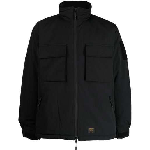 Carhartt WIP giacca a collo alto con applicazione - nero