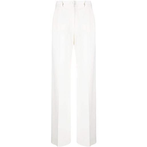 Dolce & Gabbana pantaloni dritti a vita alta - bianco
