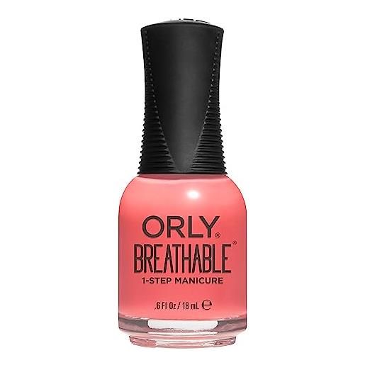 Orly, smalto per unghie traspirante, trattamento + colore, colore rosa nail superfood, 18 ml (lingua italiana non garantita)