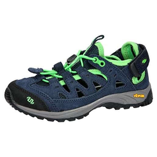 Brütting milow, scarpe da jogging, verde marino, 34 eu