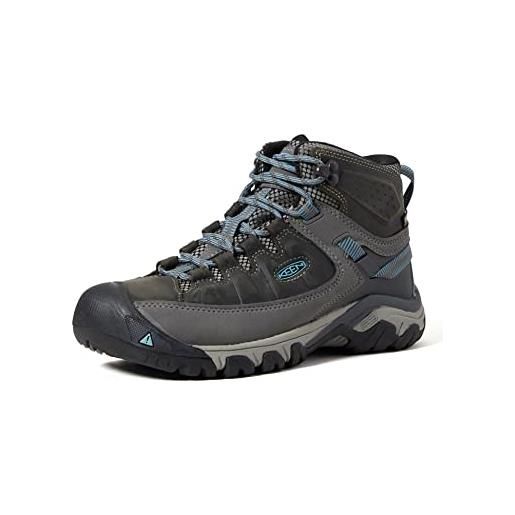 KEEN targhee 3 mid waterproof, scarpe da escursionismo donna, magnet/atlantic blue, 39 eu