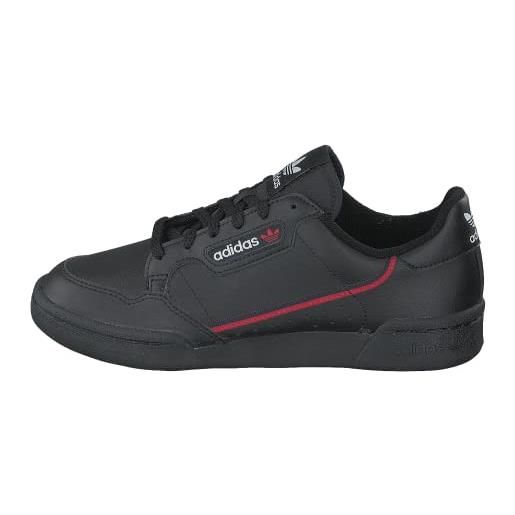Adidas continental 80 j, scarpe da ginnastica, nero (core black scarlet collegiate navy), 37 1/3 eu