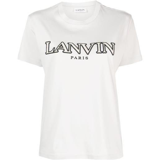 Lanvin t-shirt con ricamo - grigio