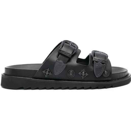 Toga Pulla sandali slides con borchie - nero