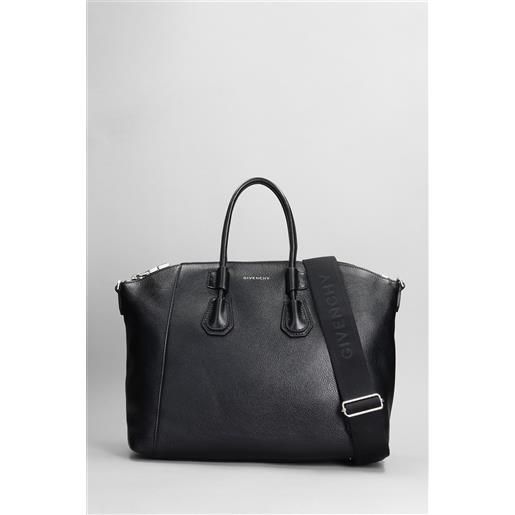 Givenchy borsa a spalla ant. Sport in pelle nera