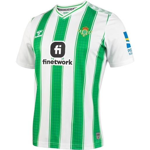 Hummel real betis balompié 23/24 short sleeve t-shirt home verde m