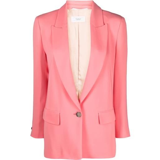 Peserico blazer con bottone singolo - rosa