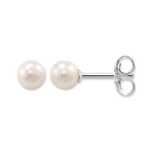 Thomas Sabo orecchini da donna con perle coltivate d'acqua dolce in argento sterling 925 bianco h1431-028-14