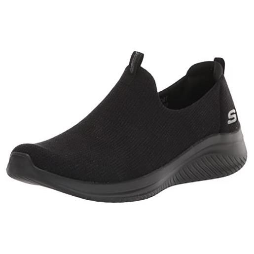 Skechers ultra flex 3.0 - soft classics, sneaker donna, nero, 36.5 eu