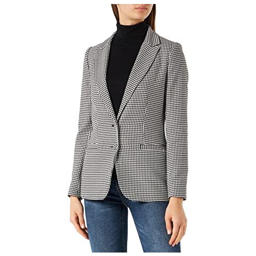 Naf Naf giacca casual blazer, chip nero/bianco, 36 donna
