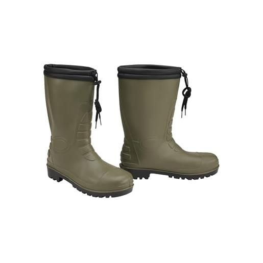 Brandit rain boots winter, stivali militari uomo, oliva, 47 eu