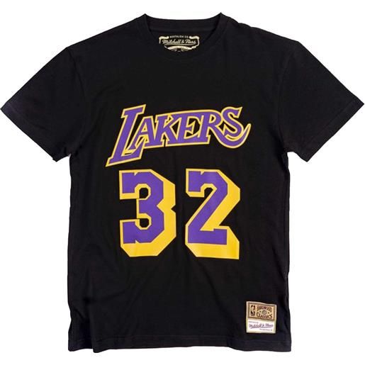 MITCHELL & NESS t-shirt name number johnson 32 lakers