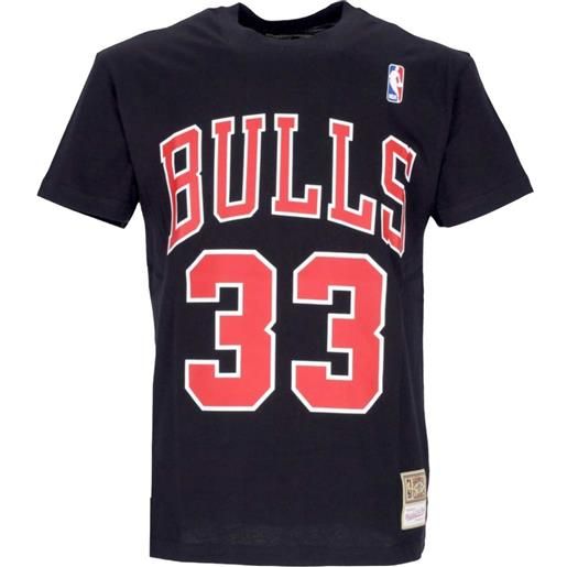 MITCHELL & NESS t-shirt nba name number pippen 33 bulls