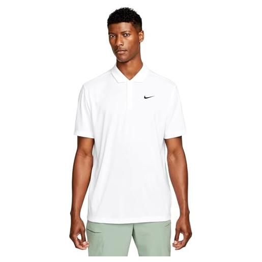Nike polo df solid t-shirt, nero, s uomo