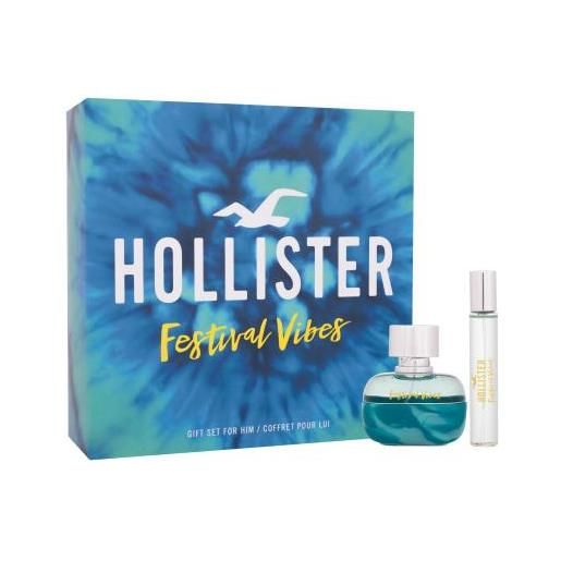 Hollister festival vibes cofanetti eau de toilette 50 ml + eau de toilette 15 ml per uomo