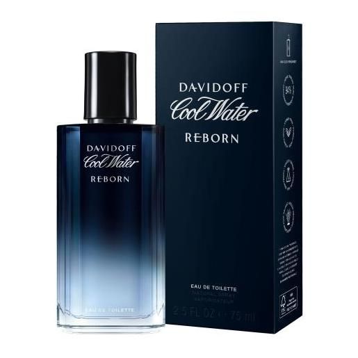 Davidoff cool water reborn 75 ml eau de toilette per uomo