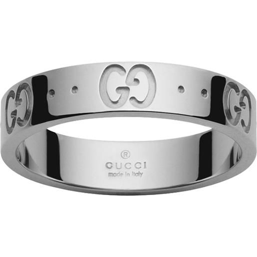 Gucci Gioielli anello gucci icon in oro bianco con doppia g