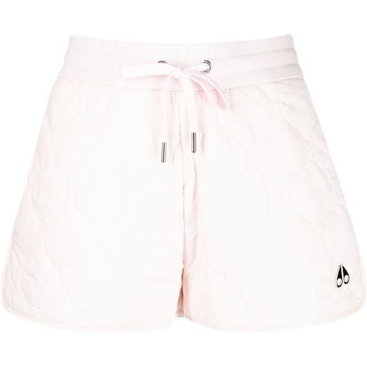 Moose Knuckles shorts trapuntati - rosa