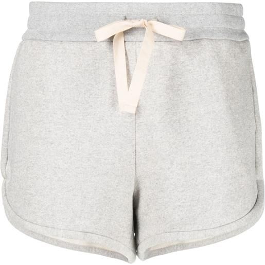 Jil Sander shorts corti con coulisse - grigio