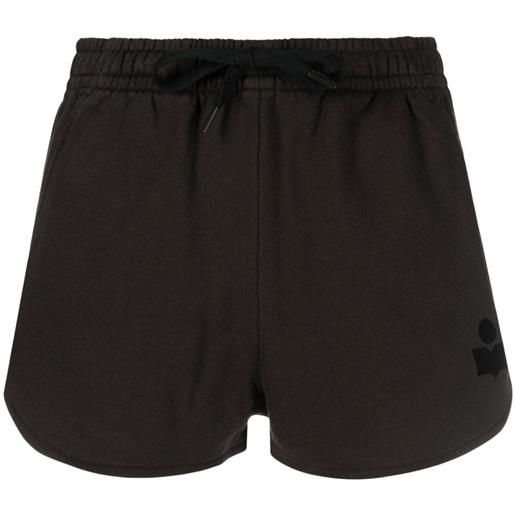 MARANT ÉTOILE shorts con stampa - nero
