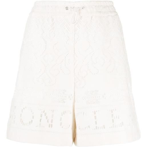 Moncler shorts con coulisse - bianco