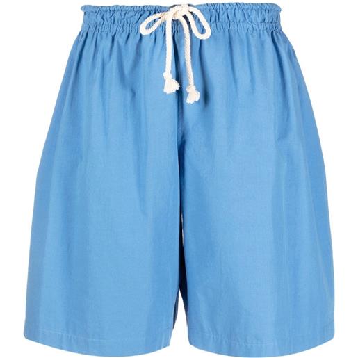 Jil Sander shorts con coulisse - blu